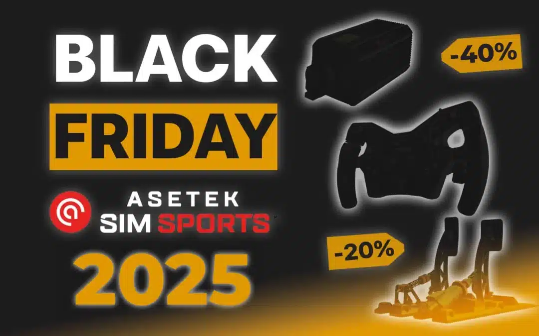 Black Friday Asetek Simsports 2025: Até 45% de desconto – CÓDIGO SRFR5