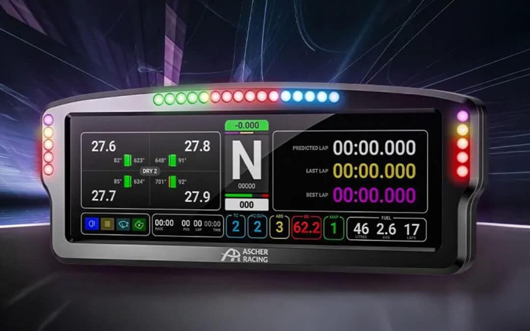 Ascher Racing revela o painel de instrumentos AR8: ecrã XXL de 8 polegadas