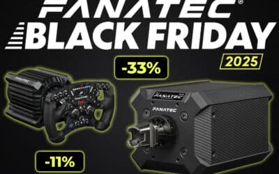 Black Friday Fanatec 2025: Promoções até 33% de desconto
