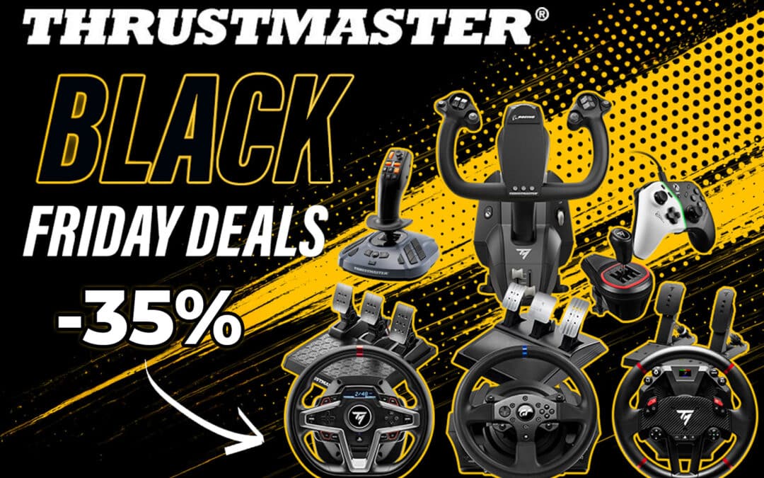 Black Friday Thrustmaster: As melhores promoções 2025 finalmente reveladas (-35%)!