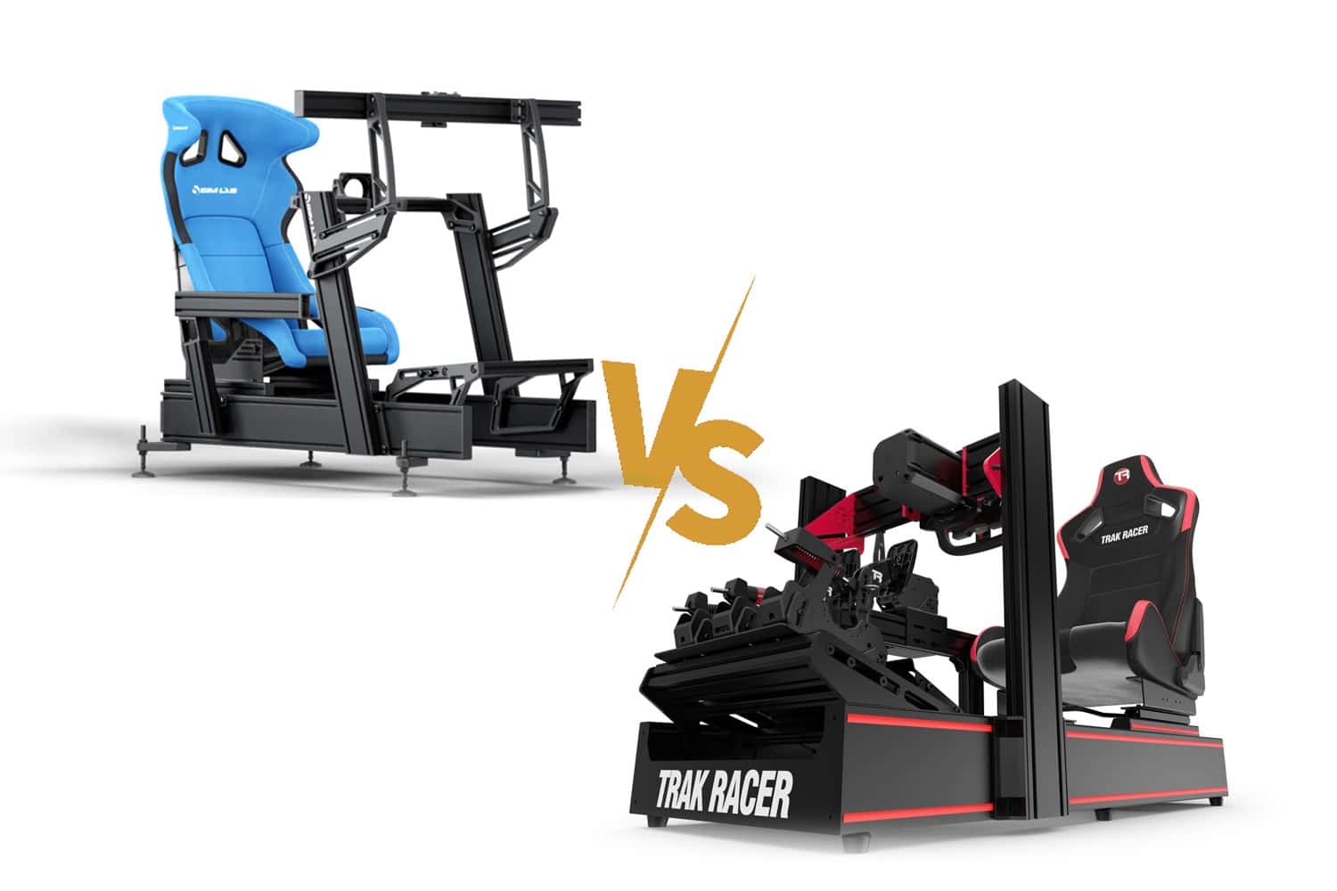 Sim-Lab vs Trak Racer Cockpit Sim-Lab P1X Pro em comparação com o cockpit Trak Racer TR160 V5